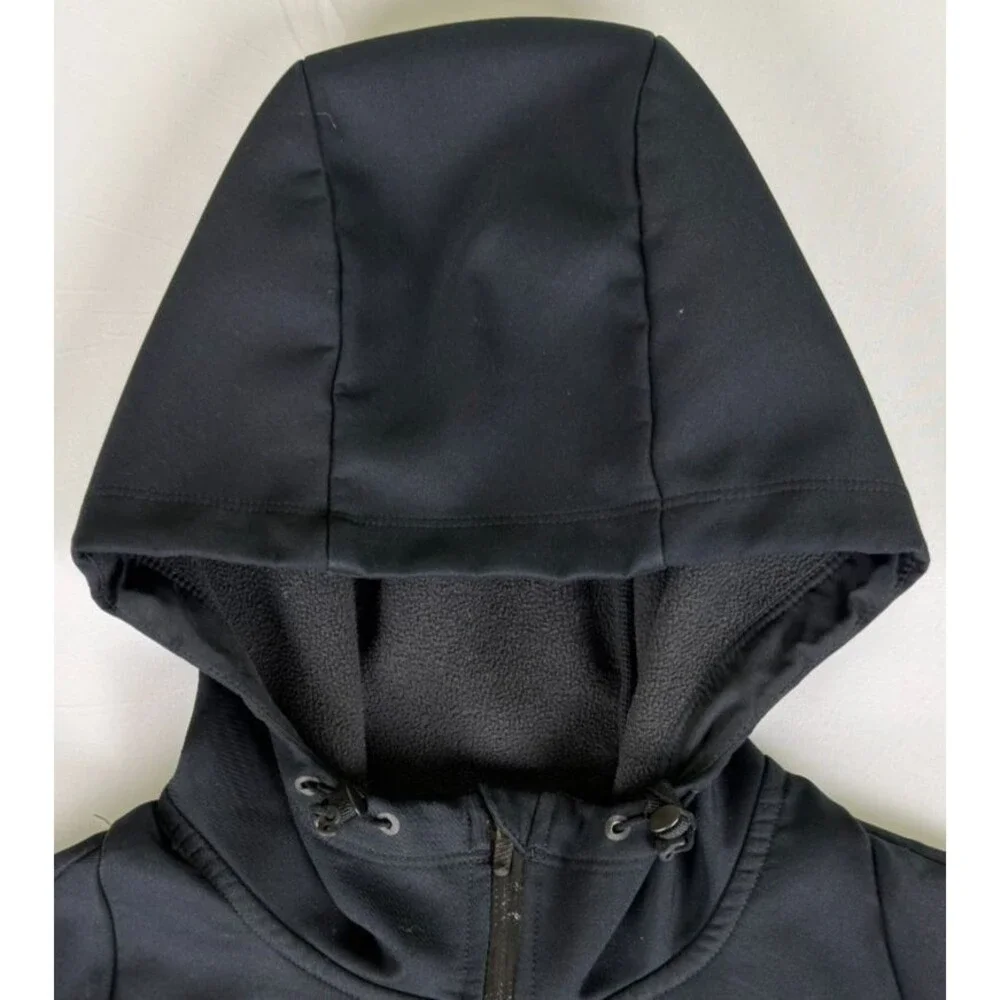 Nike Storm-FIT Hooded Full Zip Jacket Black Size L Fleece Lined 642836-010